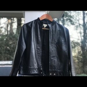 JCREW BLACK LEATHER Jacket 🎄sales end soon